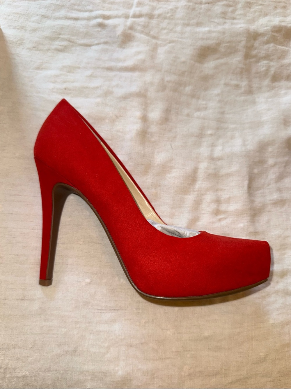 Jessica Simpson Classic Red Suede High Heel Pumps for Women